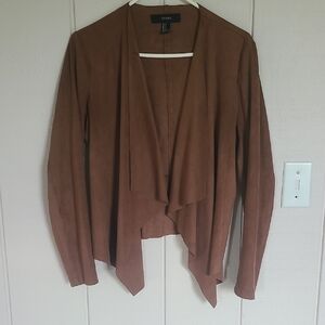 Forever 21 Brown Draped Blazer